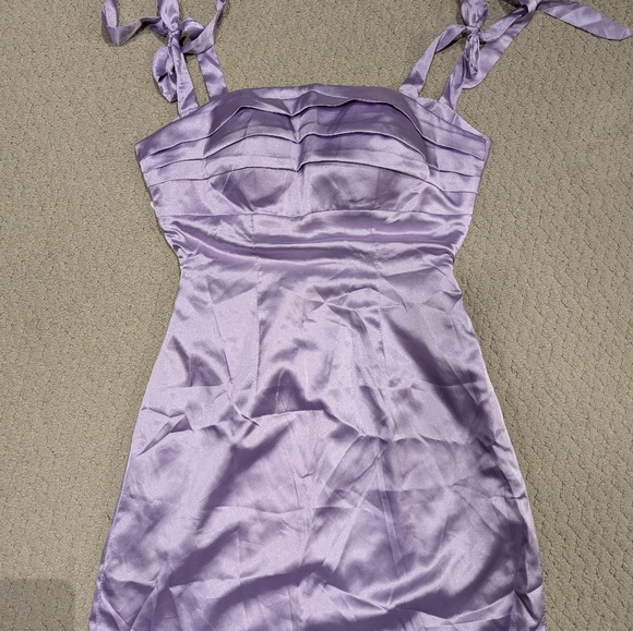 Wear Your Love Lilac Purple Satin Dress NWT Women's Size 2 - Picture 2 of 3